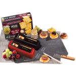 Custom Genuine Slate Serving Plate with Shelf Stable Wisconsin Cheese with your company logo - 1