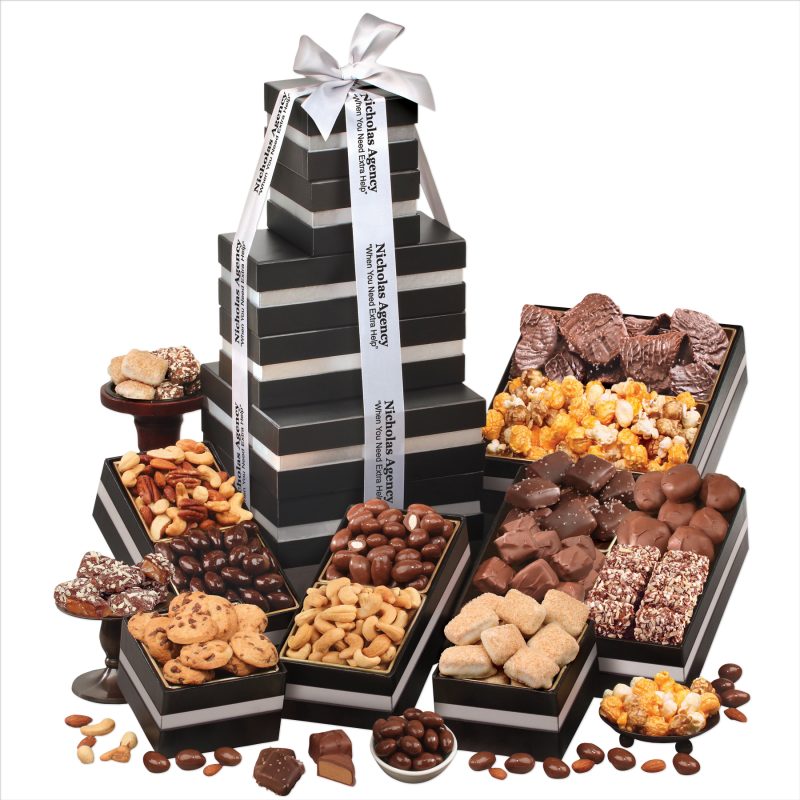 Custom Grand Indulgence Tower with your company logo