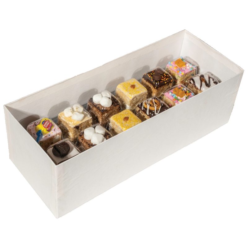 Custom Includes 12 handmade marshmallow crispy rice treats and 4 individually wrapped crispy rice donuts with your company logo - 2