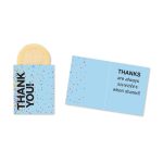 Custom One Color Foil-Stamped Stock Gratitude Mini Sweeter Card with Single Sugar Cookie with your company logo - 1