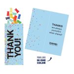 Custom One Color Foil-Stamped Stock Gratitude Sweeter Cards with Albanese® Gummi Bears with your company logo
