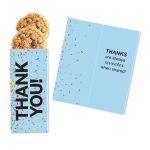 Custom One Color Foil-Stamped Stock Gratitude Sweeter Cards with Oatmeal Raisin Cookies with your company logo - 1