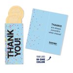 Custom One Color Foil-Stamped Stock Gratitude Sweeter Cards with Sugar Cookies with your company logo