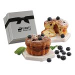 Custom Single-Serve Blueberry Bundt Cake with your company logo