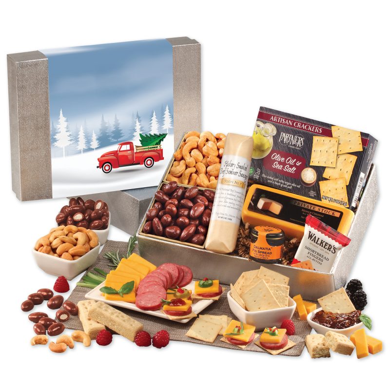 Custom Snacking Smorgasbord with Red Truck Sleeve with your company logo - 1