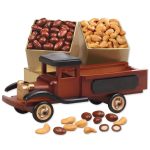 Custom Vintage Pick-up Truck with Fancy Cashews & Chocolate Almonds with your company logo - 1