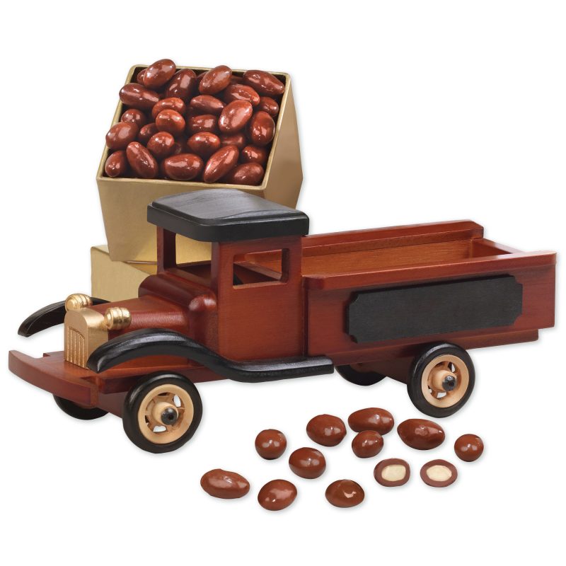 Custom Vintage Pick-up Truck with Milk Chocolate Almonds with your company logo - 1