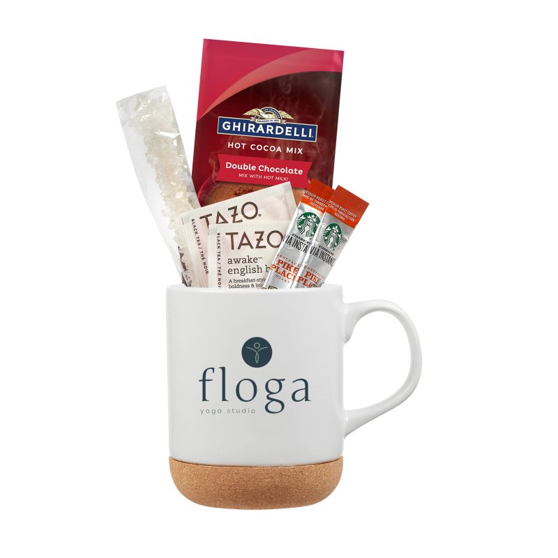 Custom 14 oz Corky Mug - Coffee Gift Set A with your company logo - 4