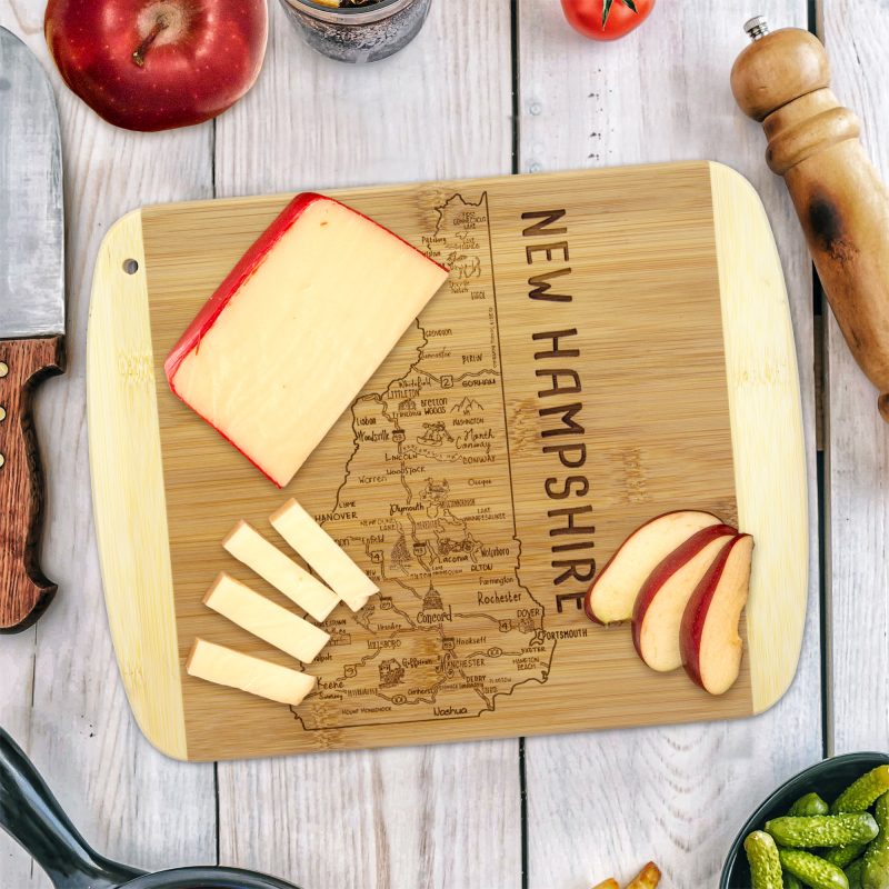 Custom A Slice of Life New Hampshire Serving & Cutting Board with your company logo - 1