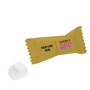Custom America250™ Individually Wrapped Mints with your company logo