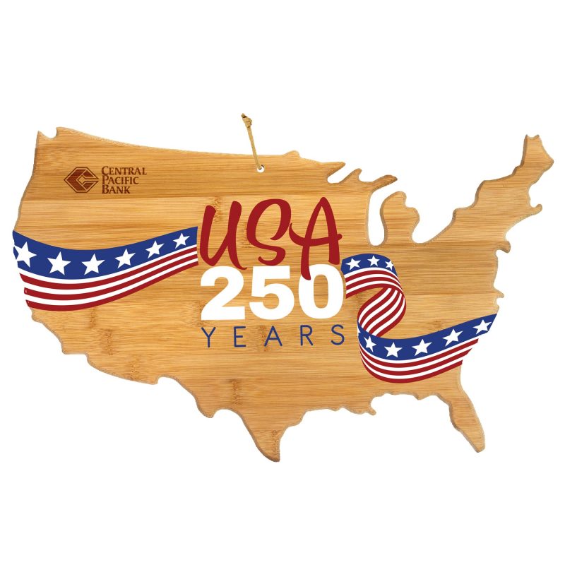 Custom Limited Edition USA 250 Years Cutting & Serving Board UV with your company logo
