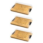 Custom Flip Serve & Store Board - Rectangle with State Engraving with your company logo