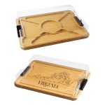 Custom Flip Serve & Store Board - Rectangle with State Engraving with your company logo - 5
