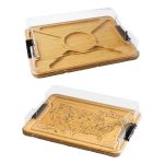 Custom Flip Serve & Store Board - Rectangle with State Engraving with your company logo - 8