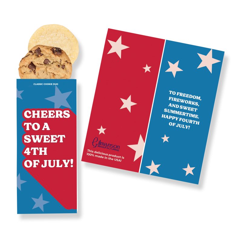 Custom Full-Color Custom Sweeter Cards with Classic Cookie Duo with your company logo