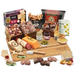 Custom Exquisite Flavors Charcuterie Board with your company logo