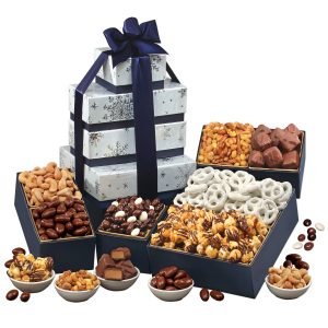 Custom Grand Gourmet Snowflake Tower with your company logo