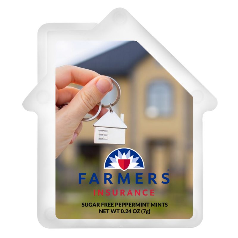 Custom House Shaped Credit Card Mints with your company logo - 3