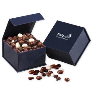 Custom Magnetic Keepsake Box with Triple Treat Cranberries with your company logo