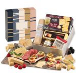 Custom Shelf Stable Snack Lover's Gift Box with Squares & Lines Sleeve with your company logo - 1