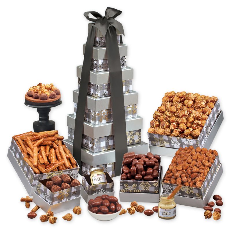 Custom Shining Snowflake Tower with your company logo - 1