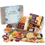 Custom Snacking Smorgasbord with Happy Holidays Sleeve with your company logo - 1