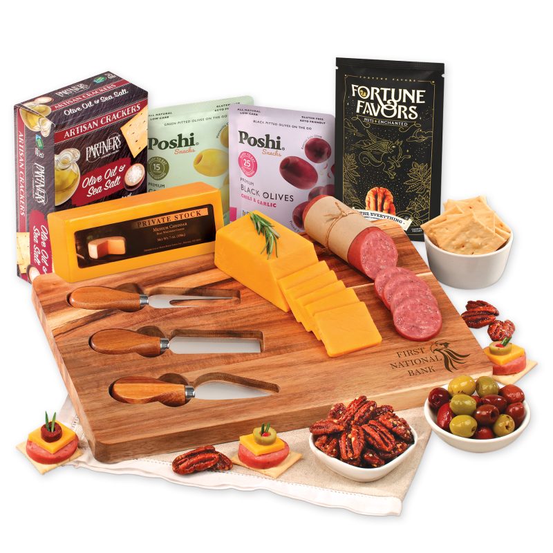 Custom Sophisticated Service Charcuterie Board with your company logo