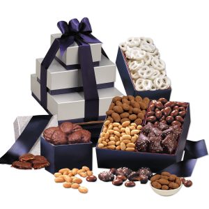 Custom Sumptuous Treats Tower with your company logo