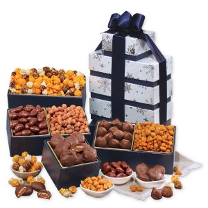 Custom Sweet & Sparkling Snowflake Tower with your company logo