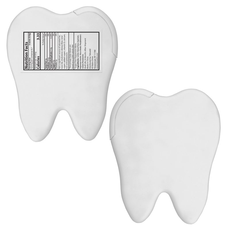 Custom Tooth Shaped Credit Card Mints with your company logo - 2