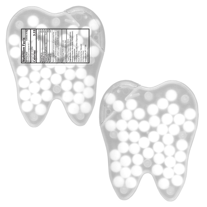 Custom Tooth Shaped Credit Card Mints with your company logo - 6