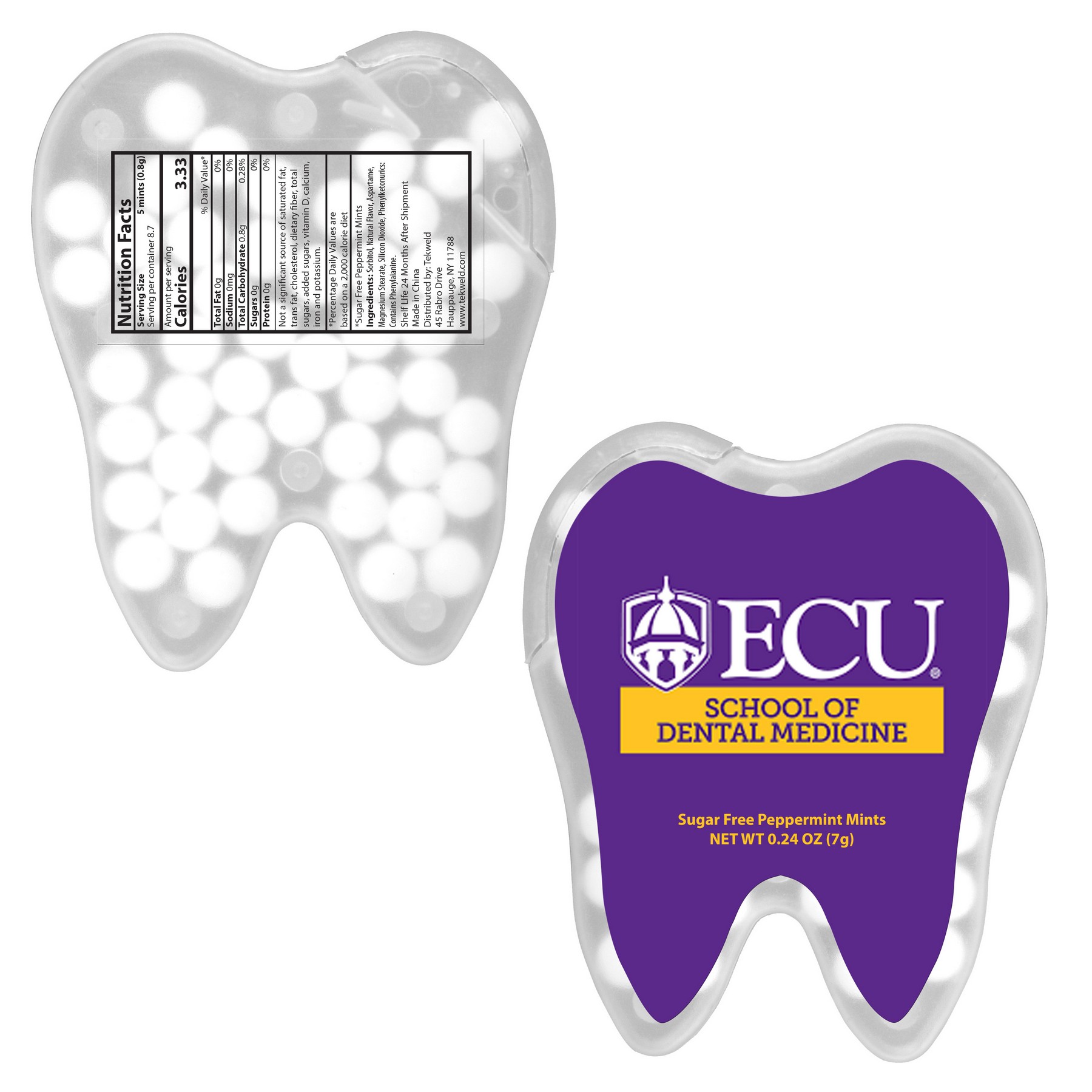 Custom Tooth Shaped Credit Card Mints with your company logo - 7