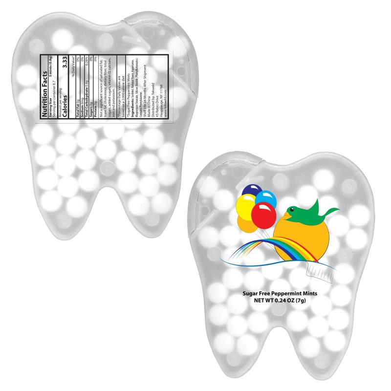Custom Tooth Shaped Credit Card Mints with your company logo - 8