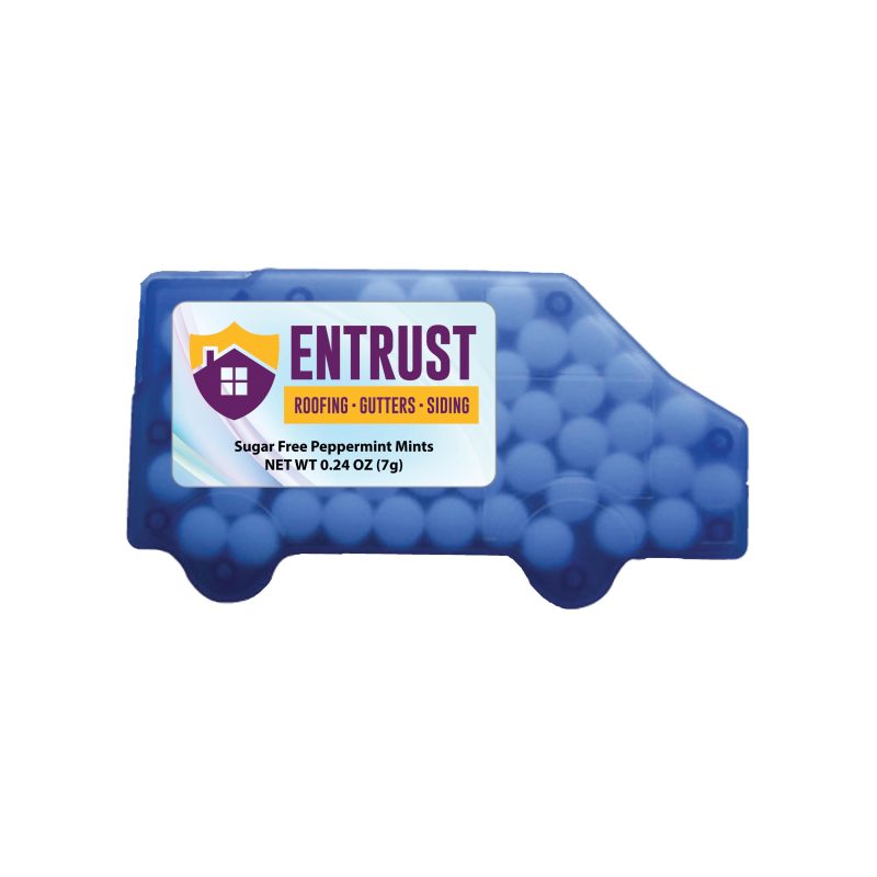 Custom Truck Shaped Credit Card Mints with your company logo - 7